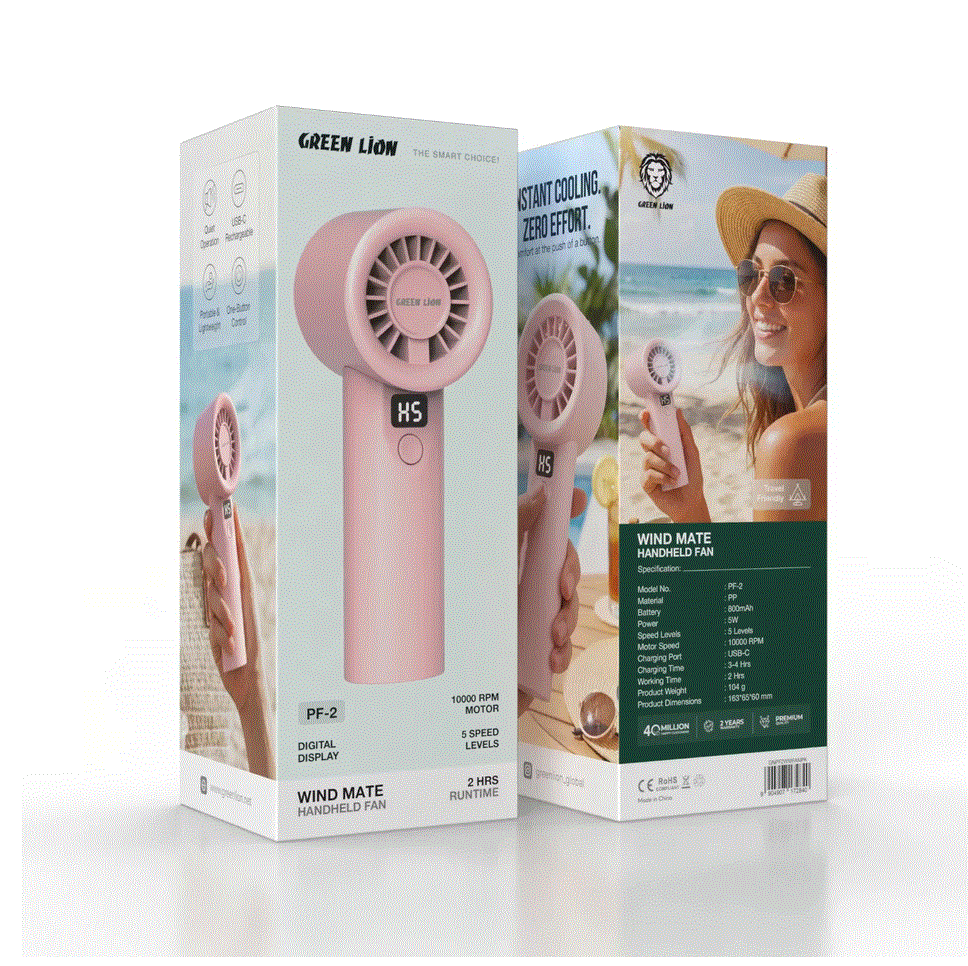 پنکه دستی شارژی Green Lion Wind Mate Handheld Fan